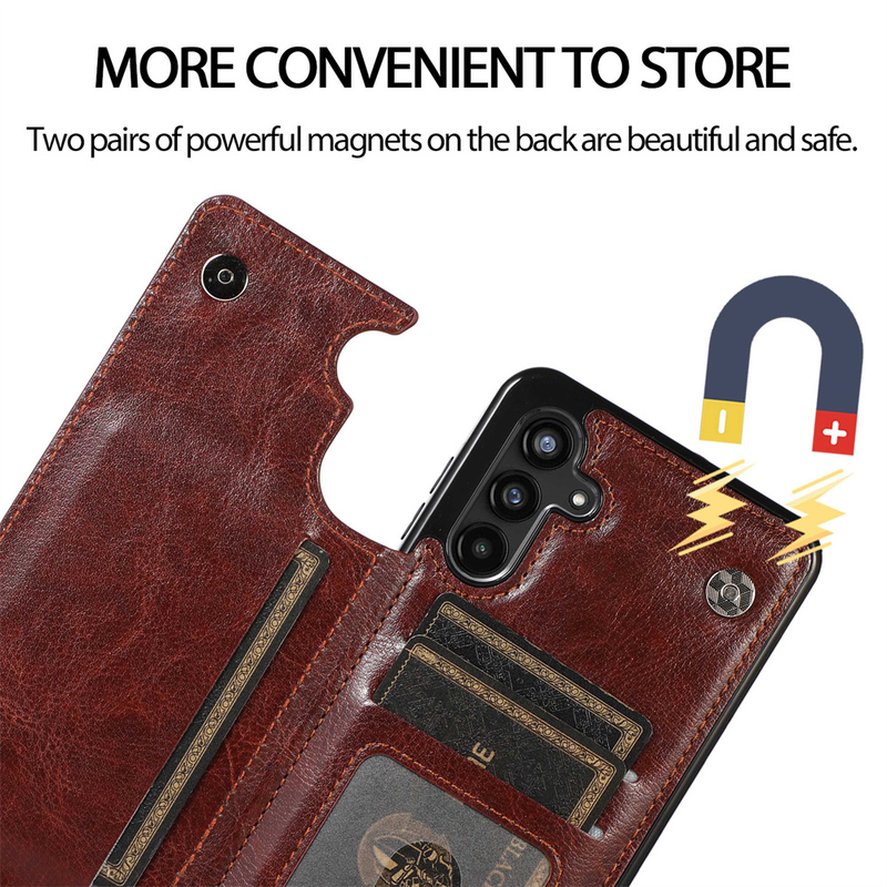 Custodia in pelle per Samsung Galaxy S22 S21 S20 FE Ultra S10E S9 S8 S7 Bordo Nota 8 9 10 20 Plus Lite A81 A91 Portafoglio carta Pho_voghion.com