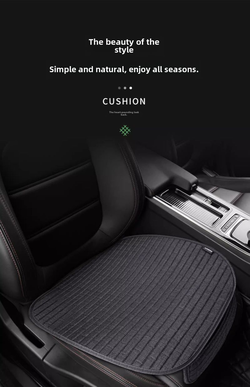 Automobilio sėdynės pagalvėlė, keturių sezonų, bendra ventiliuojama, viengubo lakšto lininė sėdynės pagalvėlė, galinė vasarinė sunkvežimio vėsi pagalvėlė, automobilio sėdynės užvalkalas_voghion.com