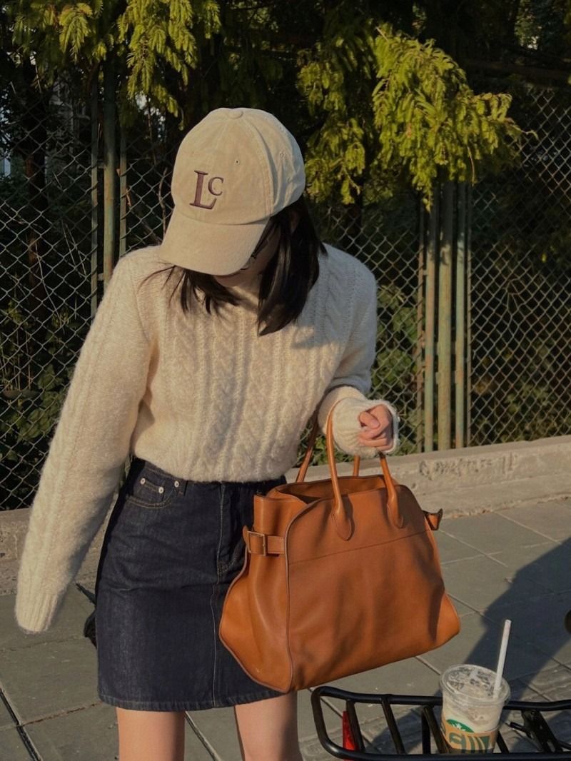 Women's Handbag Niche High End Large Capacity Commuter Tote Bag Shoulder Crossbody Bag _voghion.com