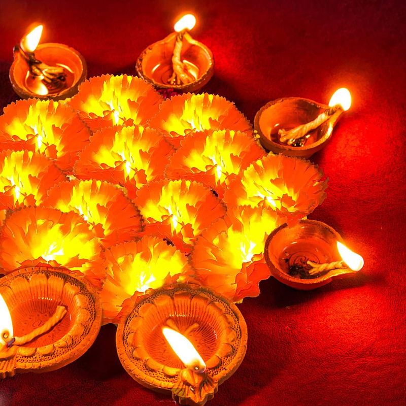 Light String Led Halloween New Chrysanthemum Light Qingming Festival Marigold String Light Ghost Festival Decorative Light Wholesale_voghion.com