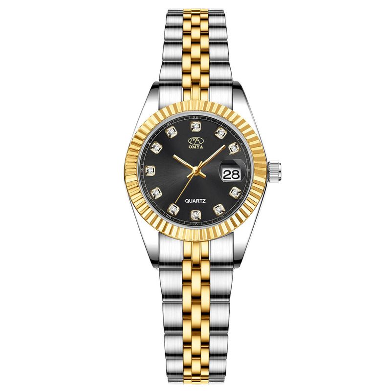 Reloj de cuarzo genuino para mujer, resistente al agua, con calendario_voghion.com