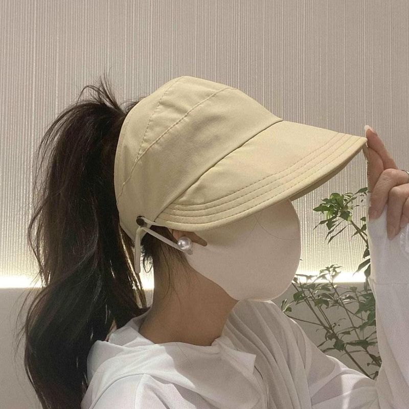 Fashion Summer UV Adjustable Drawstring Fisherman Cap Visors Hat Portable Foldable Wide Brim Sun Protection Hats_voghion.com