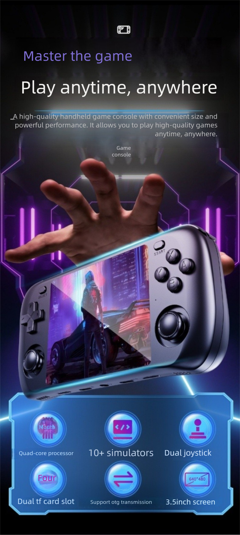 H36S Open Source Game Console Childhood Nostalgia Portable Home Arcade 64G Same Model R36S Handheld_voghion.com