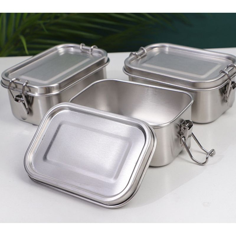 Sealed lunch complementary box, stainless steel food storage box_voghion.com