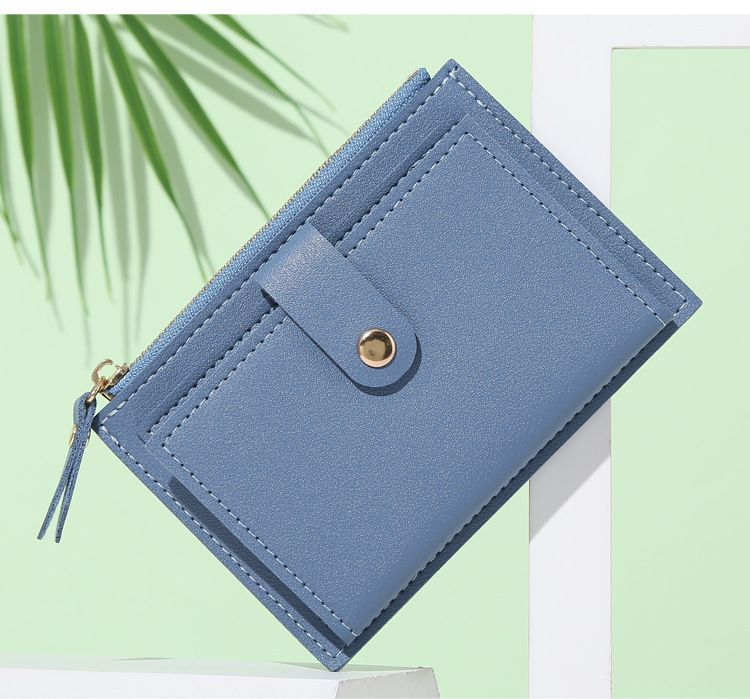 2021 New Women's Wallet Short Wallet Women's Summer Thin Cute Simple Student Coin Purse Female Niche Design_voghion.com