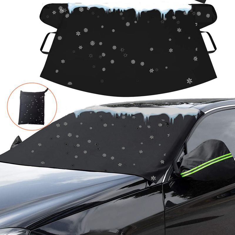 Geeignet für Eis und Schnee, Auto-Windschutzscheiben-Schneeabdeckung, verbesserte Schneeabdeckung, 600D Oxford-Gewebe, Winter-Schneeräumabdeckung_voghion.com