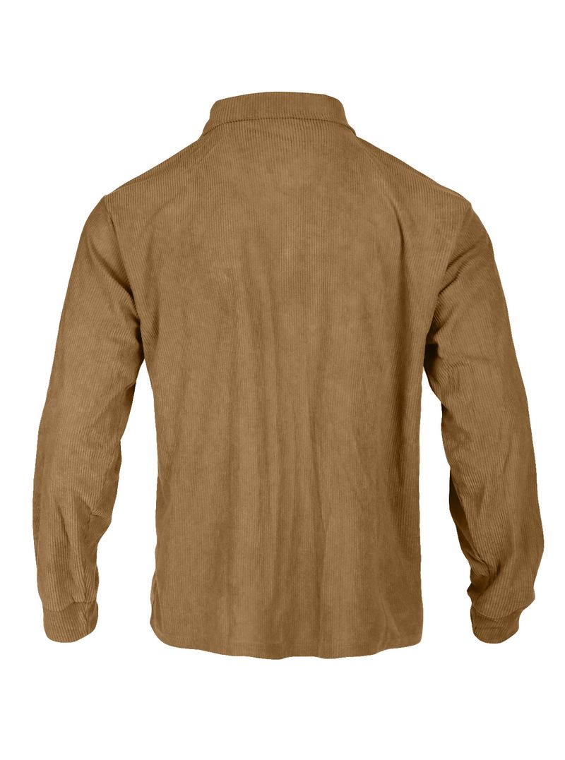 Herren-Cordhemd mit Knopfleiste – Slim Fit im Workwear-Stil, maschinenwaschbar und atmungsaktiv (S–XXXL, einfarbig, Vintage Casual Essential)_voghion.com