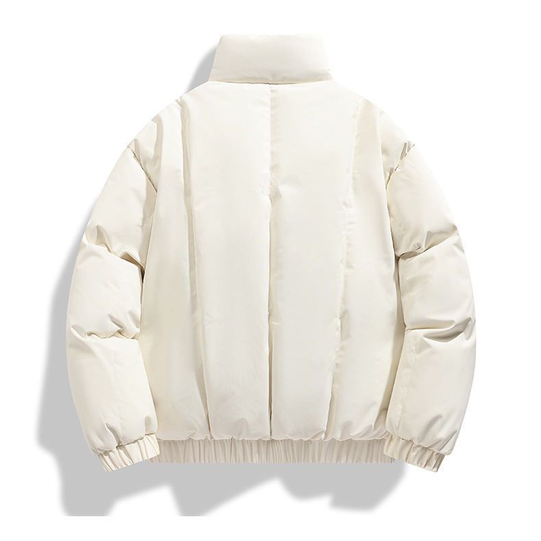 Leichte Herrenjacke aus Wollmischung – Stylischer Stehkragenmantel mit Baumwollfüllung und Leinenfutter_voghion.com