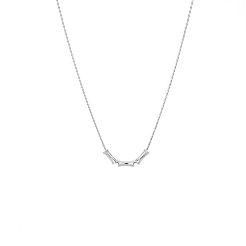 Collana con ciondolo a forma di nodo di bambù, piccola, di alta qualità, per maglioni da uomo, semplici e alla moda._voghion.com