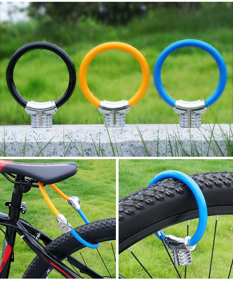 Anello antifurto bicicletta portatile mini sicurezza pagaia Bold Cable Lock_voghion.com
