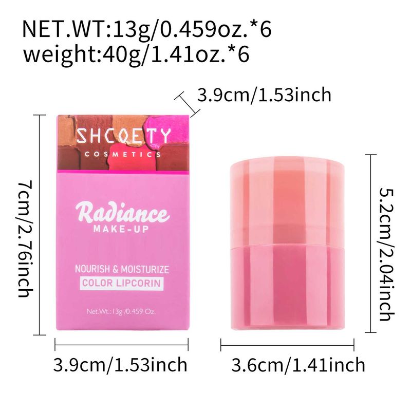 Lip Balm Twist Lipstick 6 Colors Moisturizing And Nourishing To Enhance Complexion Lip Gloss To Fade Lip Lines_voghion.com