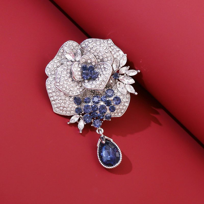 Spilla a forma di rosa splendente, spilla versatile di alta qualità, personalità squisita femminile, senso di alta qualità, accessori di lusso con spilla leggera di nicchia_voghion.com