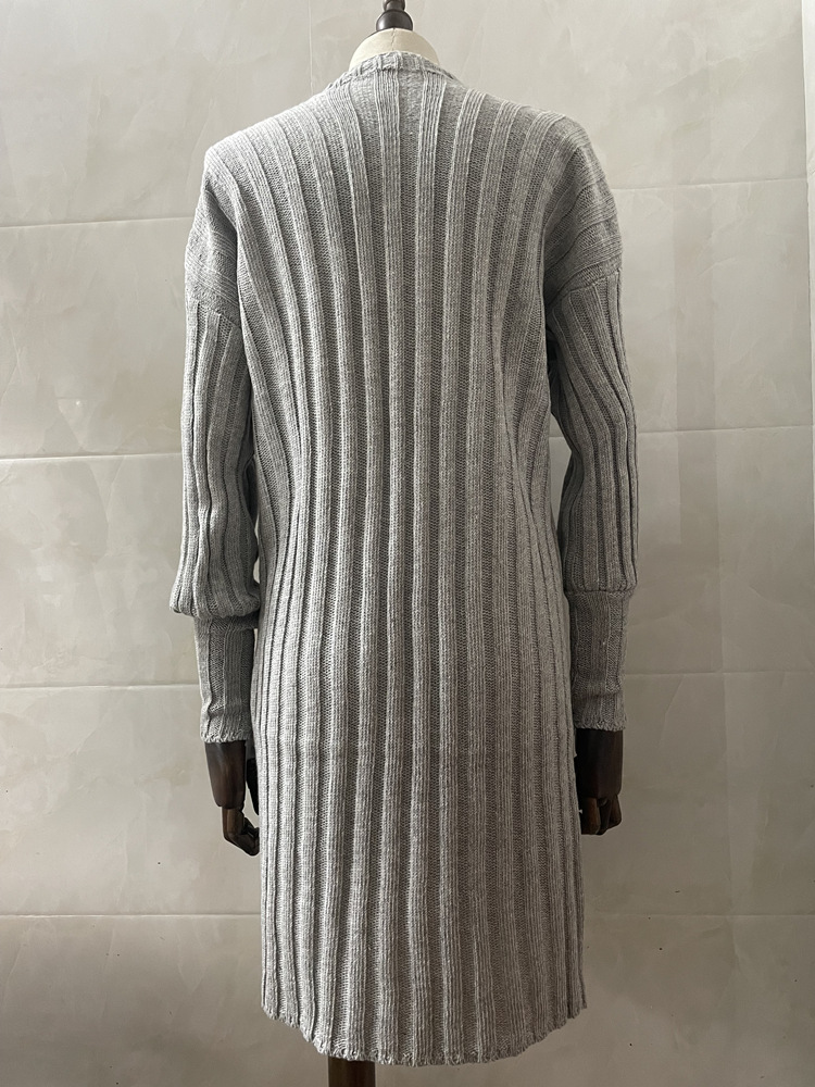 Modischer Strickjackenpullover für Damen, große Größe, Strickjackenmantel_voghion.com