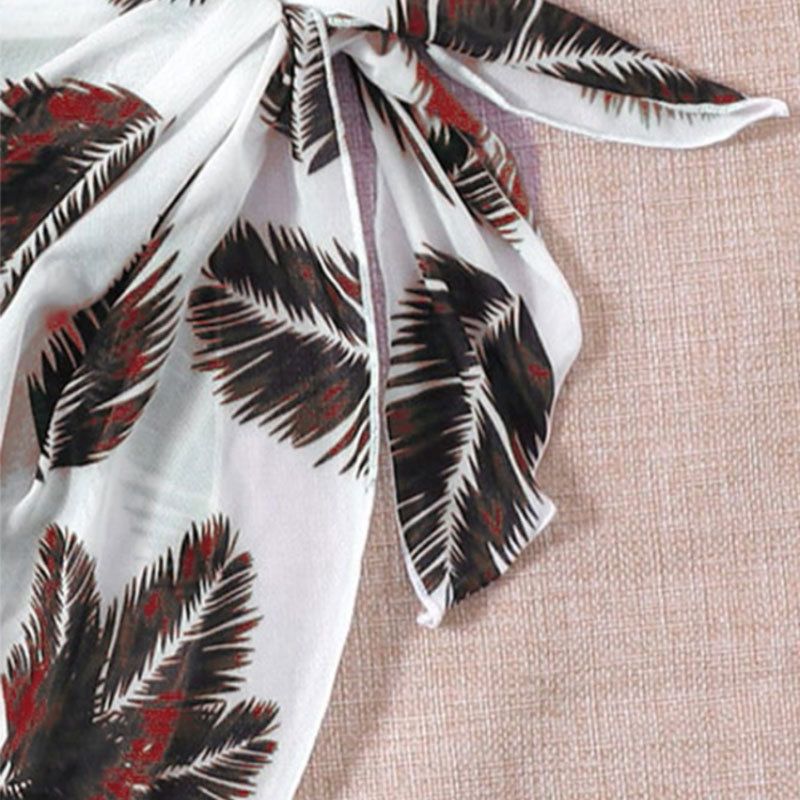Damenbekleidung Neuer Neckholder-Badeanzug mit Netzrock und Bindeband Dreiteiliger Strand-Bikini-Badeanzug für Damen_voghion.com
