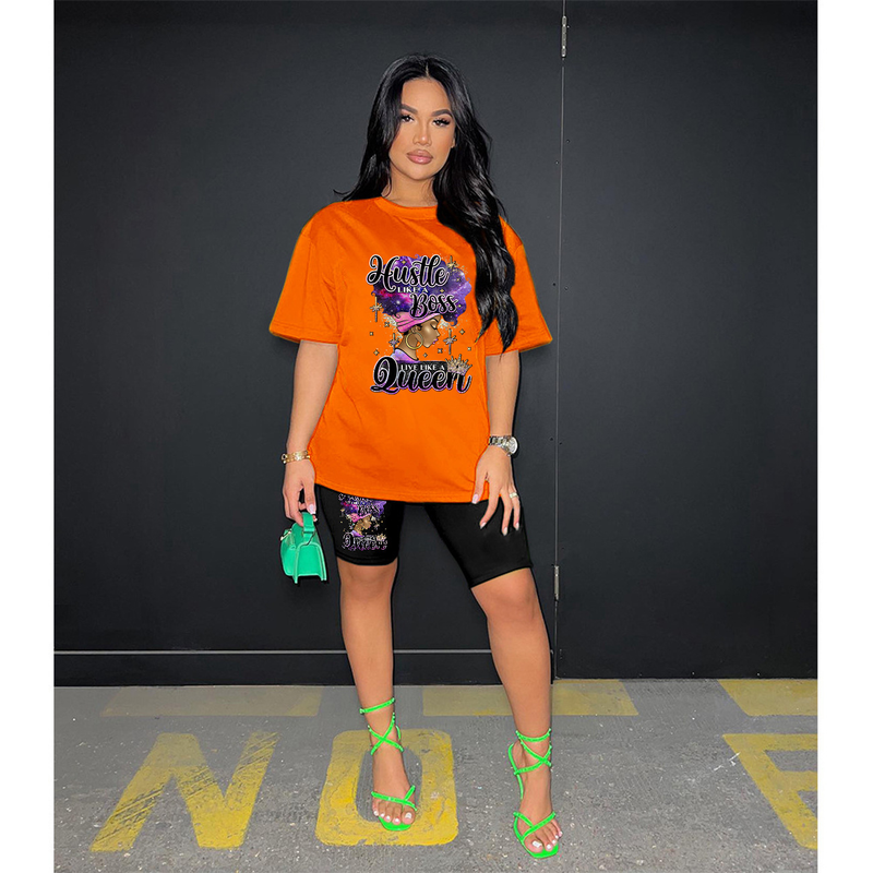 Sweat-shirt imprimé pour femmes, ensemble deux pièces décontracté à la mode_voghion.com