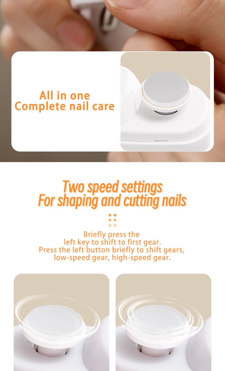 Neu Elektrischer Nagelknipser Nagelknipser Maniküre Grinder für Erwachsene Säuglinge Kinder Anti-Clip Fleisch Automatischer Nagelknipser_voghion.com