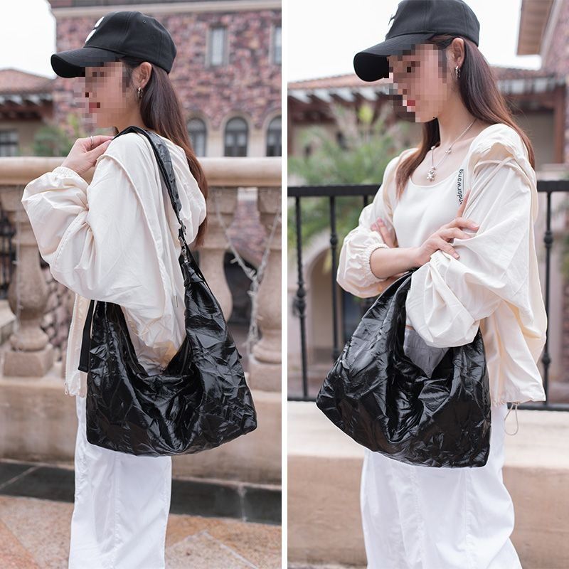 Lässige Umhängetasche mit großer Kapazität, Unterarm-Handtasche, Damen-Einkaufstasche, vielseitig_voghion.com
