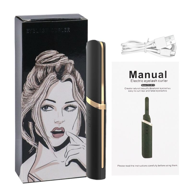 Electric Heating Curling Clip Rechargeable Portable Eyelash Curler_voghion.com