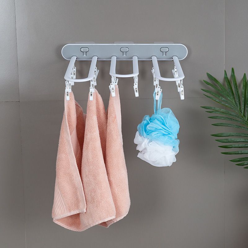 Neie multifunktionelle Socken-Dréchnenträger aus Plastik mat 24 Klammeren, nahtlosen, rutschfeste Bügel op Lager_voghion.com
