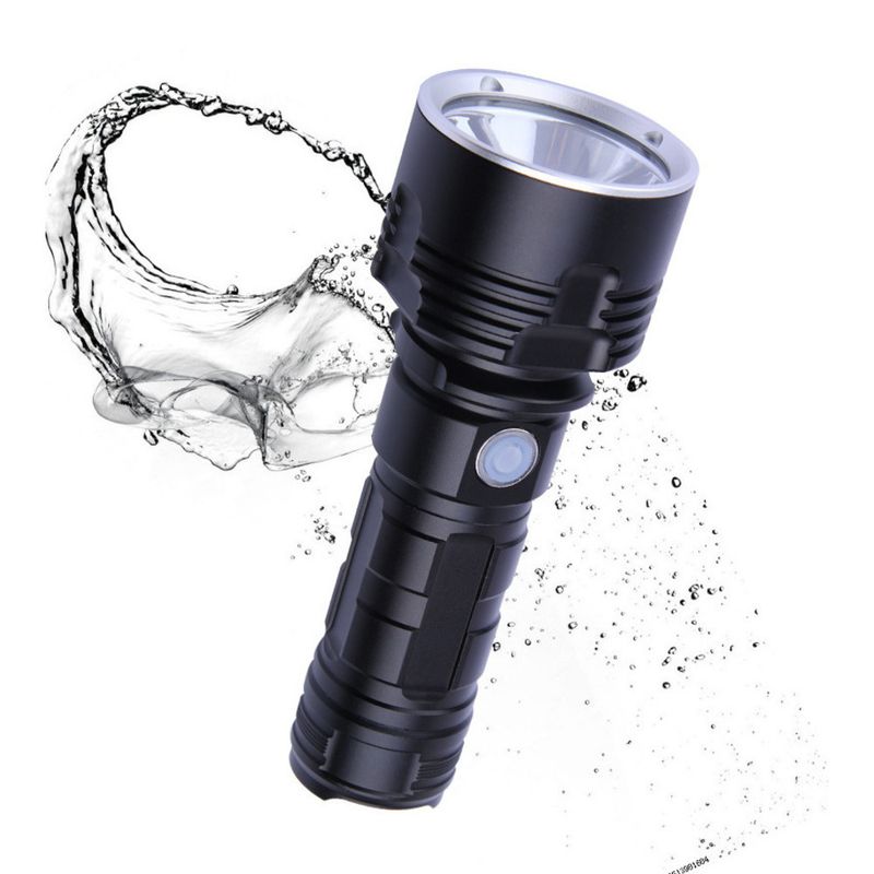 Zaklamp, sterk licht opladen, ultra heldere lange afstand LED, draagbare, multifunctionele, duurzame zaklamp voor huishoudelijk gebruik_voghion.com