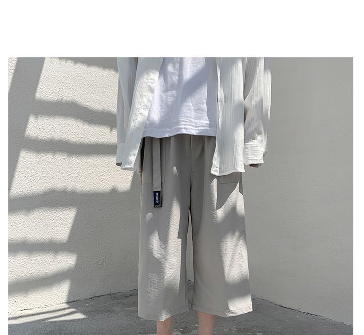 Pantaloncini casual larghi e dritti Falling Sensation, larghi e versatili, belli, pantaloni da spiaggia estivi tagliati per_voghion.com