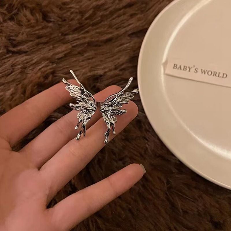Korean Style Butterfly Women's Fashion Open Hip Hop Trend Index Finger Ring_voghion.com