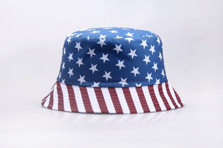 Cappello da pescatore con visiera, alla moda e versatile, con protezione solare, a forma di stella a cinque punte e bandiera americana, da donna_voghion.com