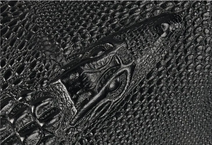 Ανδρική τσάντα χειρός PU δέρματος με μοτίβο κροκόδειλου, casual, μεγάλης χωρητικότητας, για άνδρες, με γράμματα και φακέλους_voghion.com