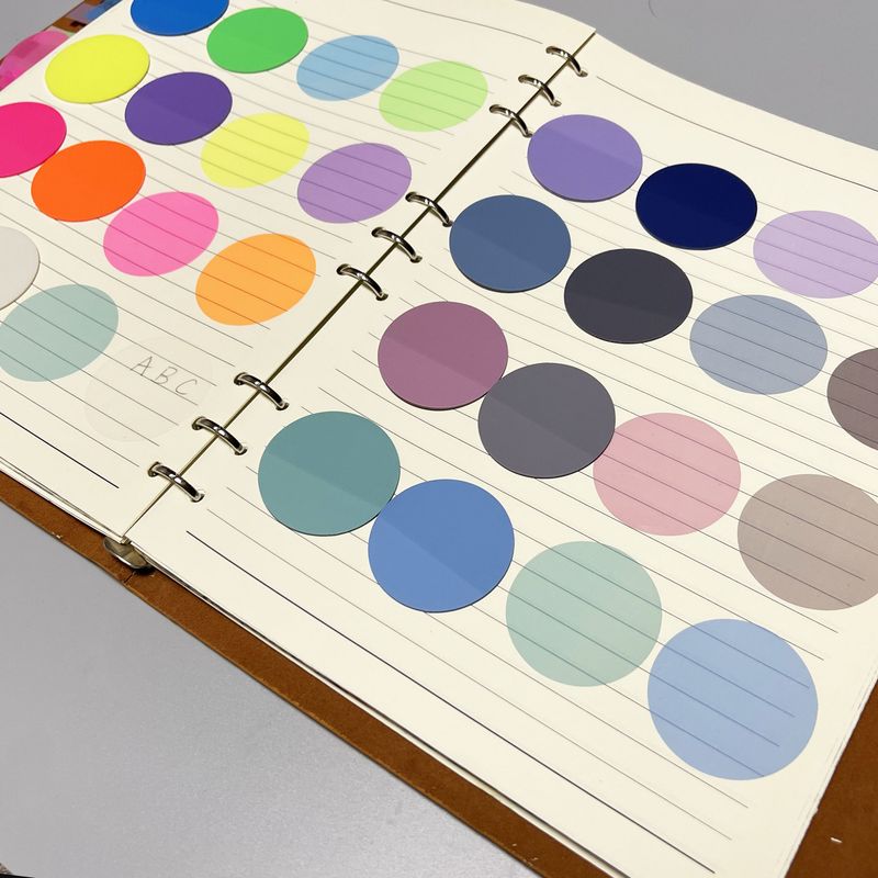 Transparent Waterproof Index Tabs, Round Sticky Notes For Books, Office & School Supplies, Colorful Page Markers, Reusable & Self-Adhesive, 16 Colors_voghion.com
