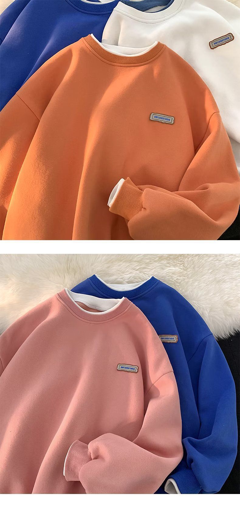 Estilo de roupa masculina cor sólida moda confortável solto nicho simples preguiçoso all-match masculino gola redonda manga curta verão camiseta top_voghion.com