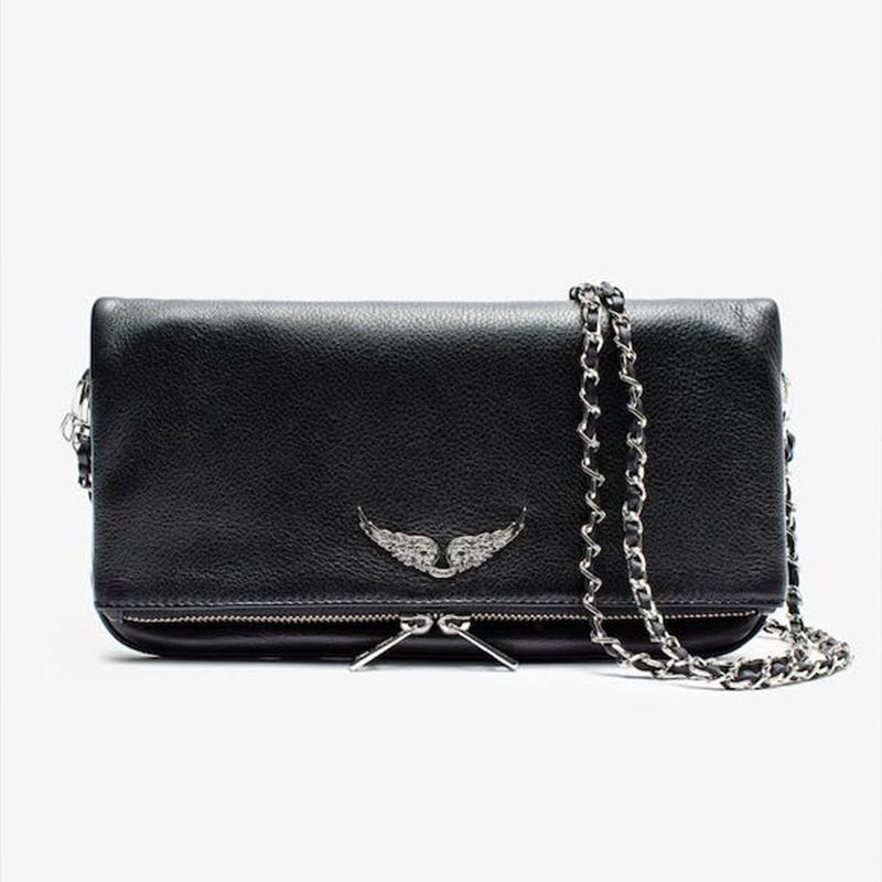 Borsa a tracolla in PU nera, nuova moda 2025, design di lusso, casual, da donna_voghion.com