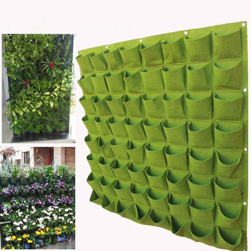 Tuinplantenpot Muurhangende Plantenzakken Tuin Verticale Plantenbak Multi Pocket voor aan de Muur Gemonteerde Tuinieren Bloemen Groeiende Potten_voghion.com