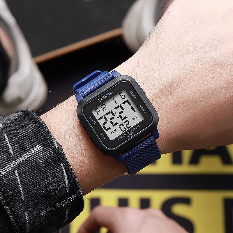Orologio elettronico sportivo da esterno multifunzionale individuale per studenti maschi, impermeabile, alla moda, luminoso, con sveglia_voghion.com