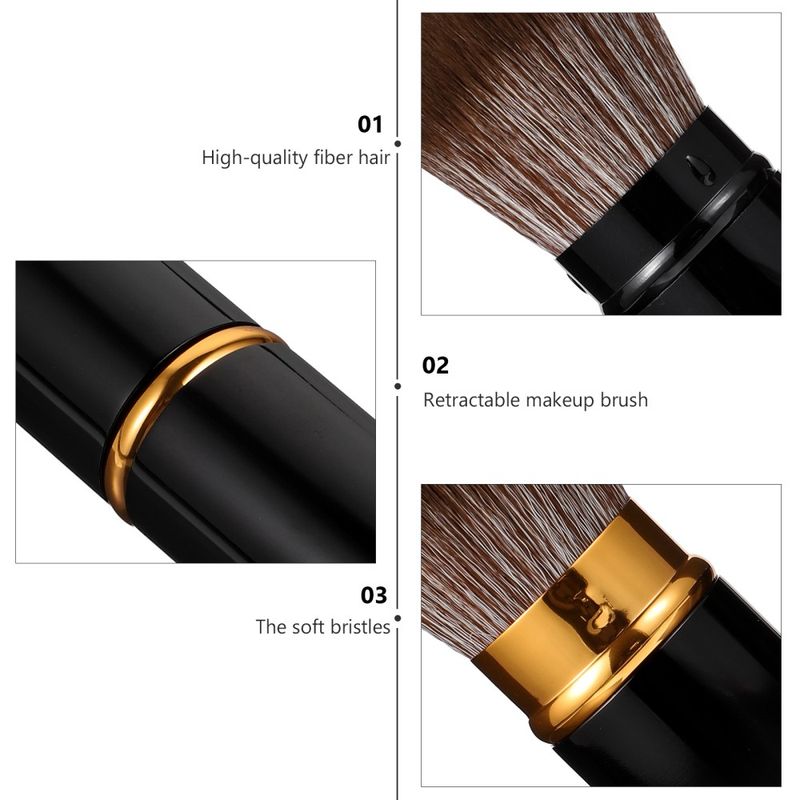 2 Stück Lose Verputzt Set Miss Rouge Pinsel Für Wangen Puder Highlighter_voghion.com