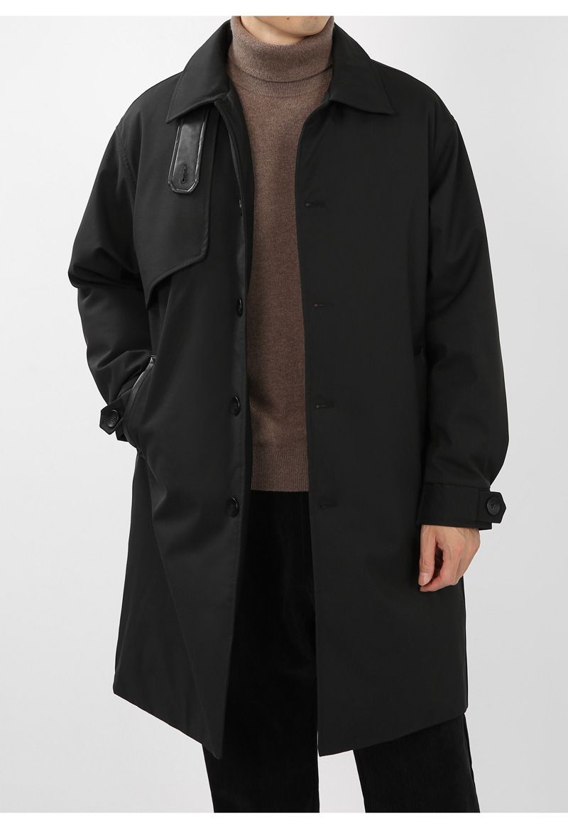 Chaqueta de plumón larga ajustada para hombre con plumón de pato blanco de 700 pulgadas cúbicas, abrigo informal de negocios cálido para invierno, cortavientos de longitud media._voghion.com