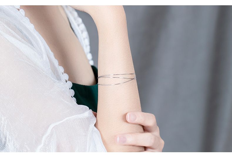 Wanying Jewelry Schlangenknochen-Armband S Reines Silber Internet-Berühmtheit Gleiche Mikro-Intarsien Kreative Einfache Handarbeit_voghion.com