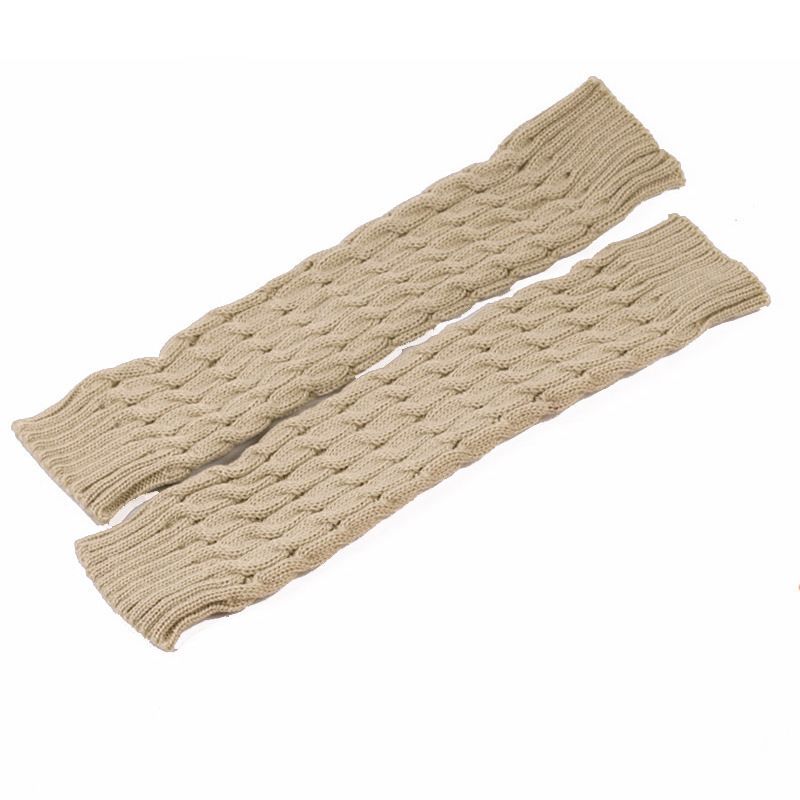 Grobe Wollsocken, Beinwärmer, gestapelte Socken im koreanischen Stil, gestrickte Beinabdeckungen für Herbst und Winter, grenzüberschreitende, achtstellige, gedrehte Beinschutzstiefel_voghion.com