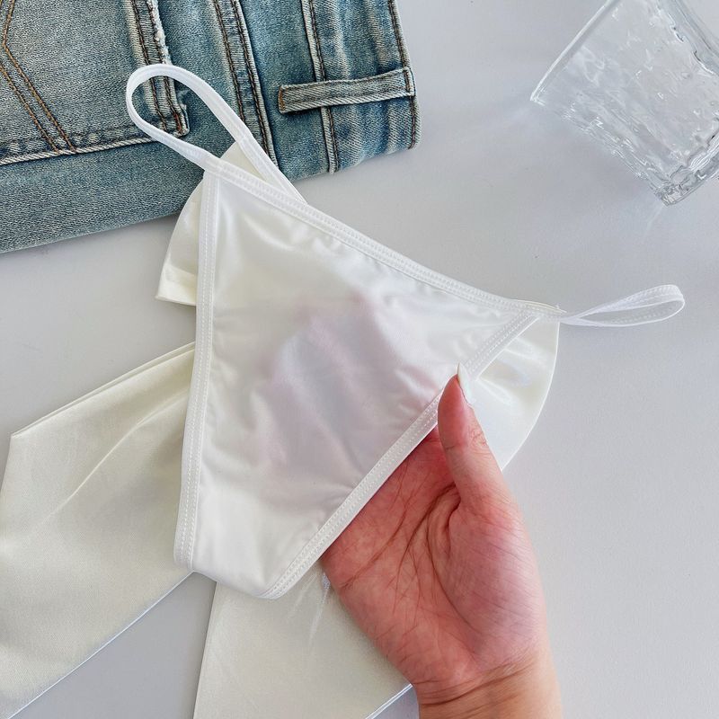 LuvBox, nuove mutandine sexy in stile europeo-americano con strass e grande fiocco, atmosfera di puro desiderio, glutei nudi, senza cuciture_voghion.com