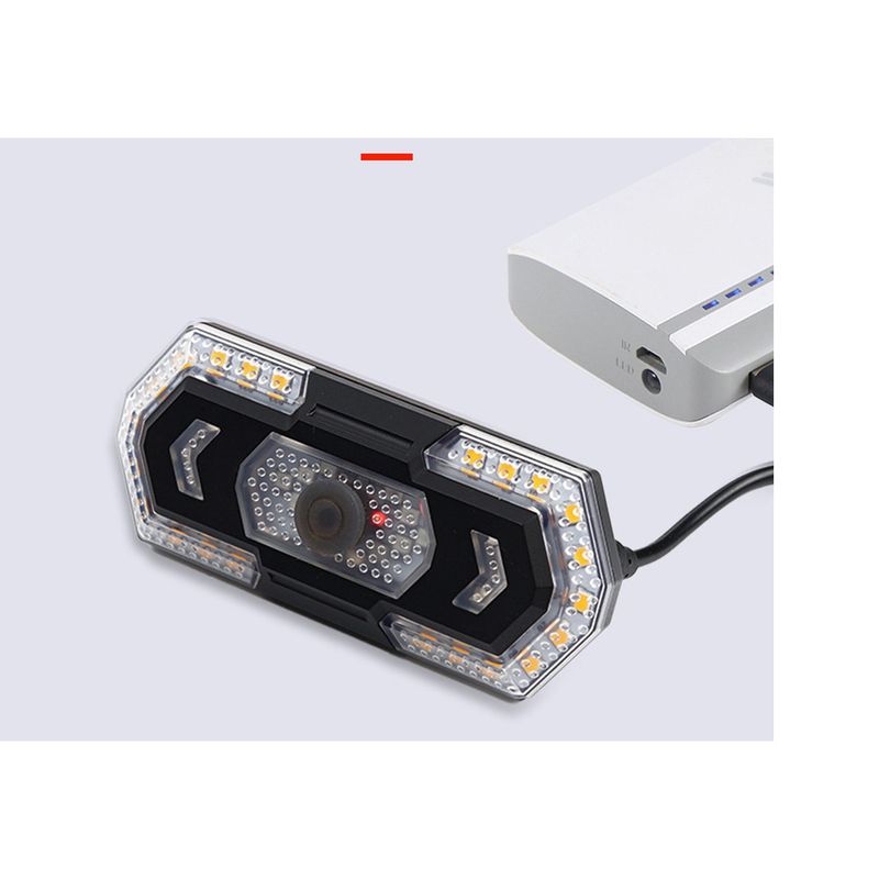 Feu arrière de vélo à 40 LED avec klaxon et voyant d'avertissement, télécommande, charge USB, étanche, haute luminosité_voghion.com