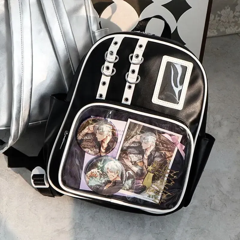 Zaino mini carino Y2K da donna, borsa kawaii Ita, zaino trasparente per ragazze dolci, zaino fai da te con display, stile Lolita Preppy_voghion.com