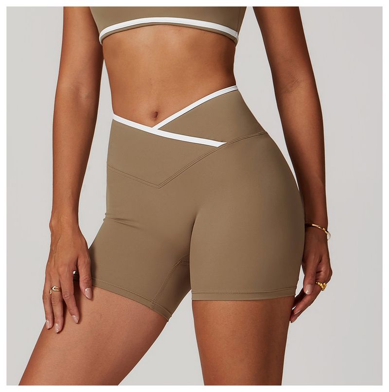 High Waist Yoga Shorts For Women - Seamless Naked Feel Squat Proof Gym Workout Shorts With Peach Lift Design_voghion.com