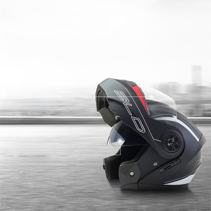 Bailide prekogranična vanjska trgovina kaciga za motocikle s punom kacigom, dvostrukom lećom, izloženom kacigom, četiri godišnja doba, univerzalna zimska kaciga za vožnju s polukacigom_voghion.com