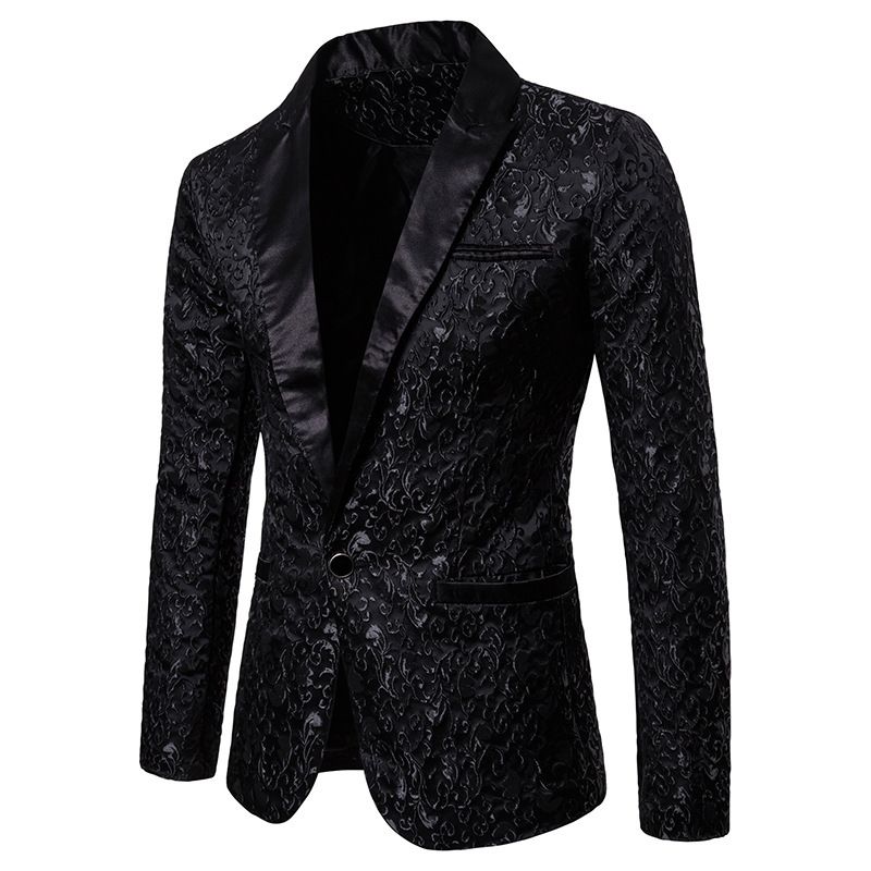 2025 Autumn Winter Jacquard Pattern Fashion Design Formal Men's Lapel Suit XZ32_voghion.com