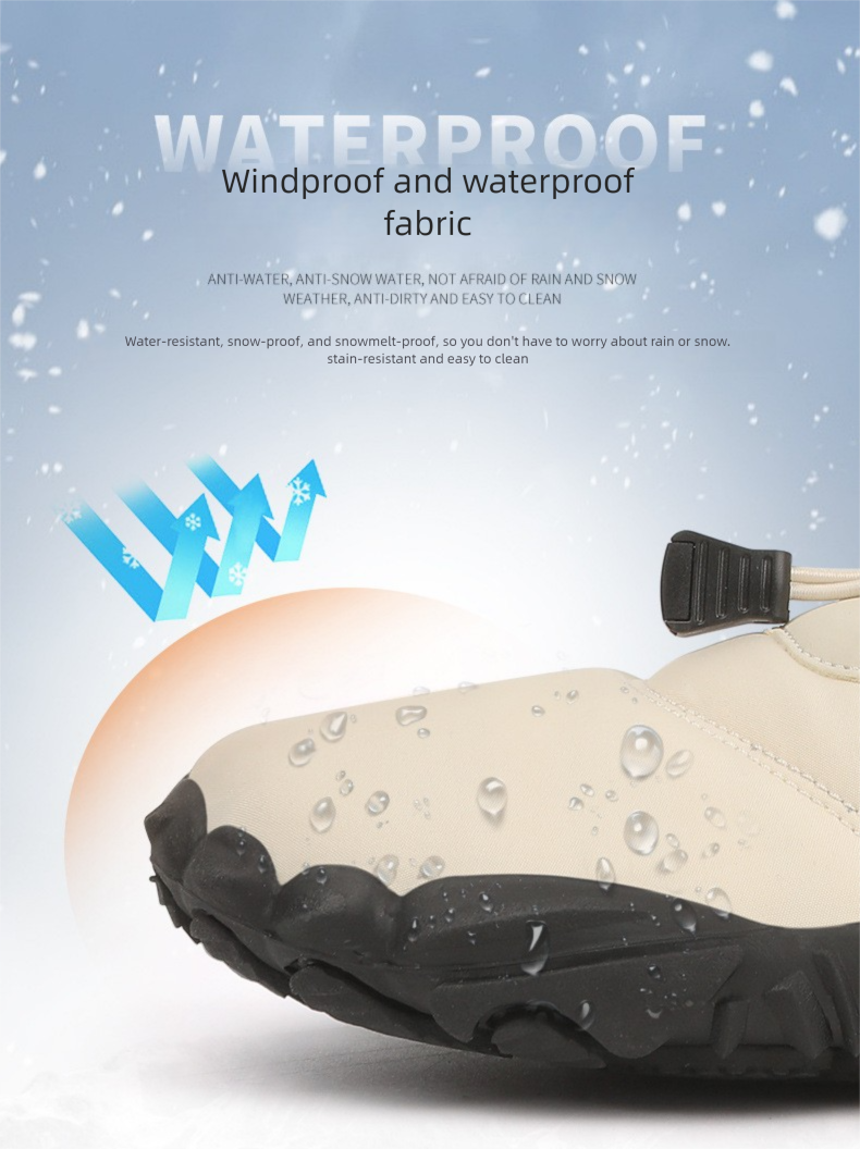 Cross-Border New Fleece-Lined Outdoor Men, Thickened Cold-Proof Five-Toe Shoes For Women, Couples' Large Size_voghion.com