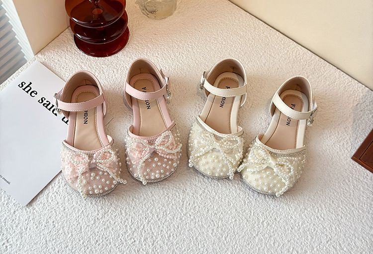 Children's Little Fragrant Princess Shoes 2025 Spring And Summer New Korean Edition Girls' Soft Bottom Butterfly Knot_voghion.com