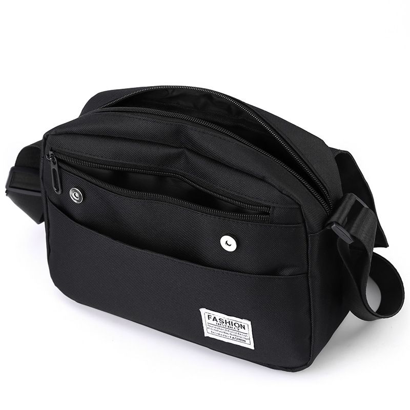 Borsa a tracolla da uomo, versione orizzontale, con patta, stile coreano, semplice, con stampa_voghion.com
