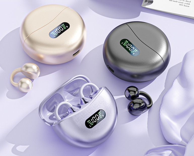 M79 Bluetooth-Kopfhörer 2024 – Neue kabellose Clip-On-Kopfhörer, nicht im Ohr, hochwertige Knochenleitung, ideal zum Laufen und für andere Sportarten_voghion.com