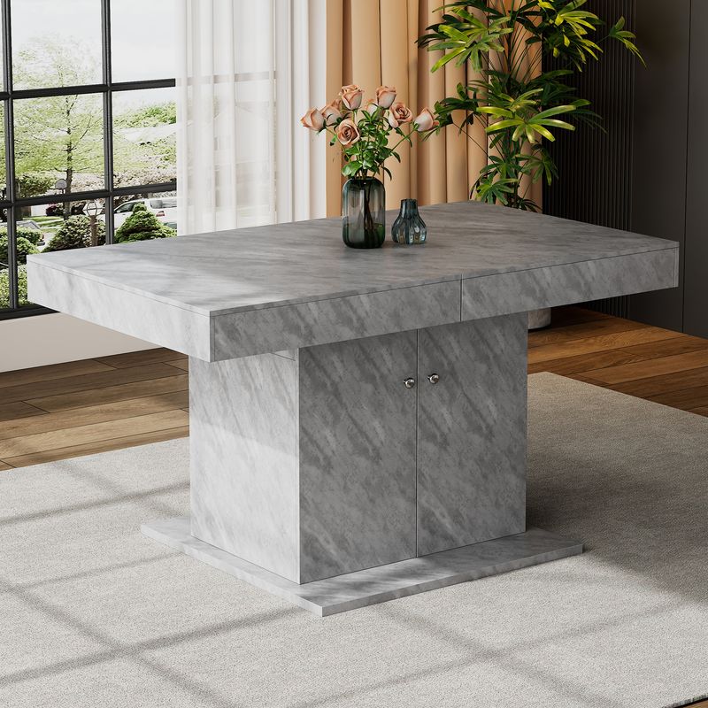 Estisch 140/180x80cm con stauraum, Betonoptik_voghion.com
