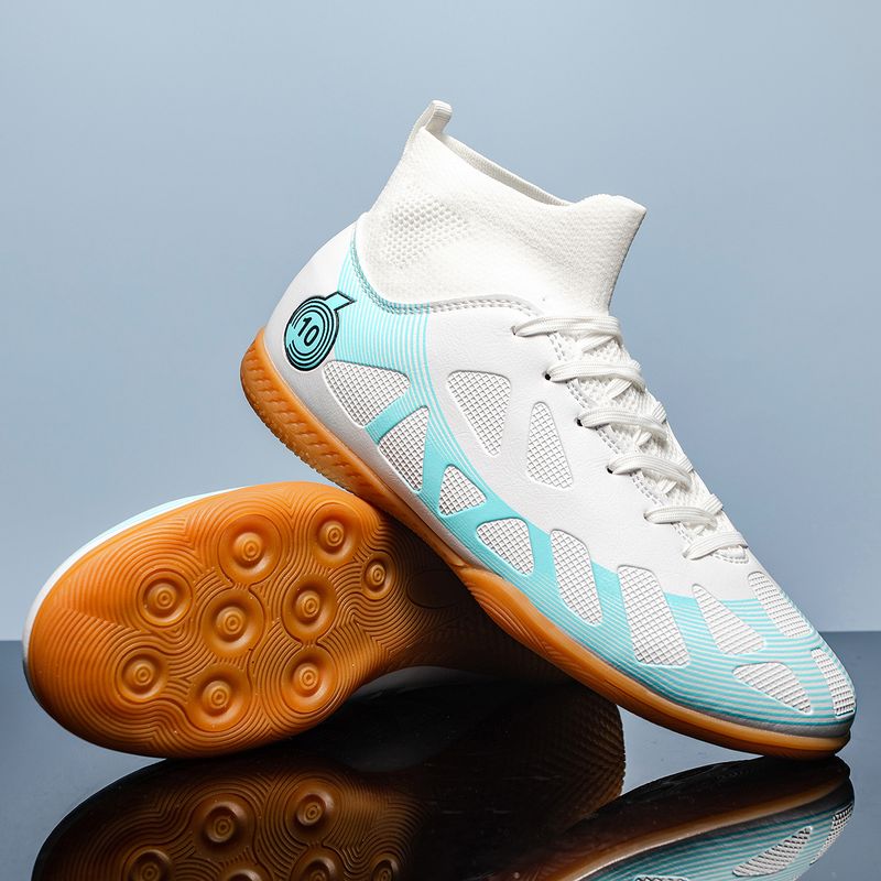 Men's and women's football shoes high top new long and short nail sneakers_voghion.com