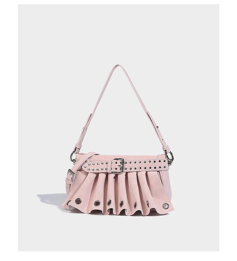 Gonna a pieghe con cintura, ascella, moto, tracolla, borsa a tracolla 2025, primavera ed estate, da donna, nuova moda, versatile, casual, quotidiano, semplice_voghion.com